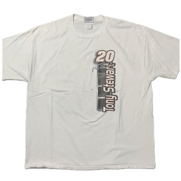 white vintage Tony Stewart Nascar 2003 | graphic tee - Picture 3 of 5